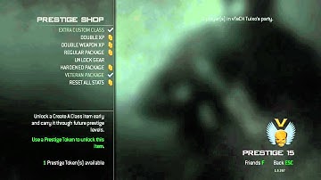 vTeCH Tuixo resets 15th Prestige MW3 Stats