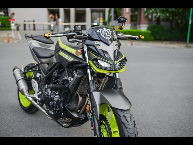 新品本物 Yamaha MT03 Modifided Ducati Street Fighter V4 Head 自転車本体