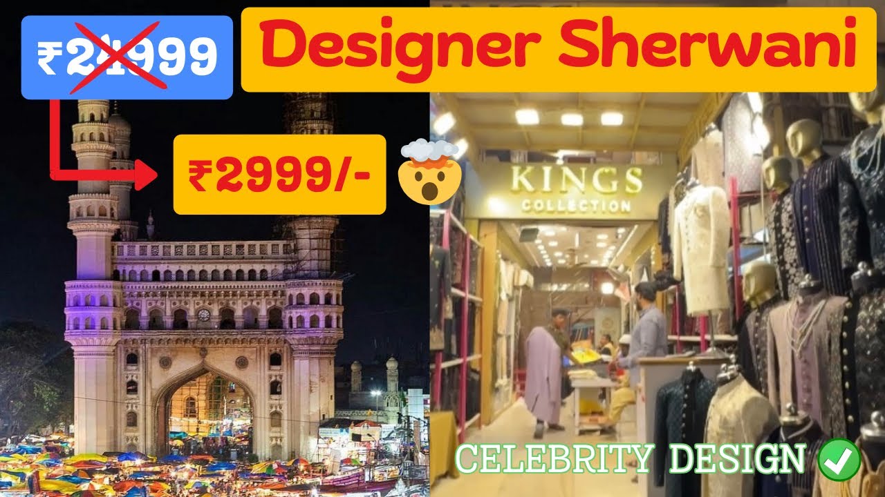 ₹3500 Sherwani Secret nobody tells you 🔥| Men's Wedding Shopping Guide | Charminar Ramadan 2025