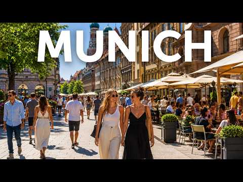 Munich, Germany City Walking Tour | Summer Vibes 4K