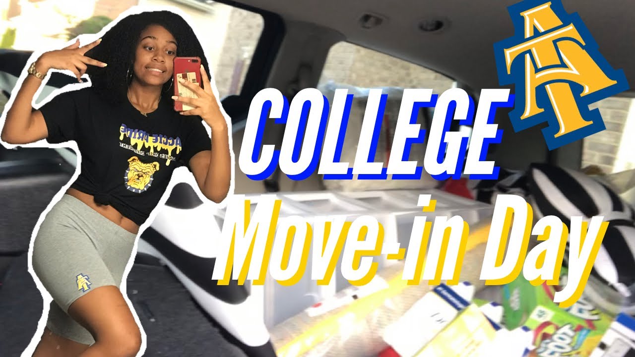 COLLEGE MOVEIN DAY VLOG ncat edition YouTube