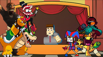 FNF - Wacky World but Different Characters Sing It 🎶 (Everyone Sings Wacky World)