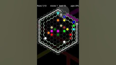 How To Solve Flow Free Hexes Courtyard Spin Level 133 13x13 Board Walk Through Solution Walkthrough
