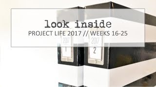 Look Inside // 2017 Project Life // Weeks 16-25
