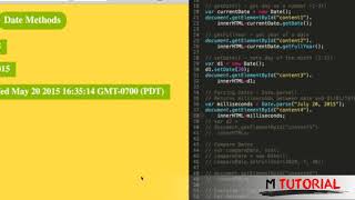 Celebrity Tutorial JavaScript for beginners #31   Date Methods # M Tutorial Wealth