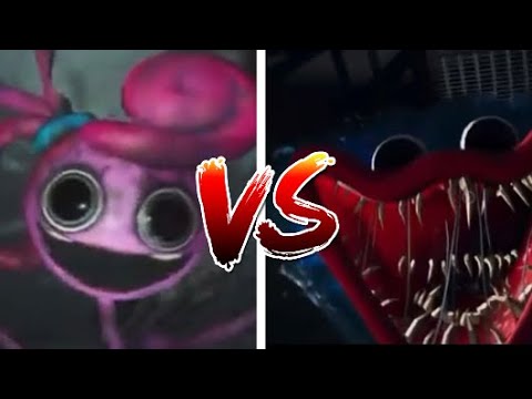 Huggy Wuggy JUMPSCARE vs Mommy Long Legs JUMPSCARE! (Poppy Playtime Chapter  2) 