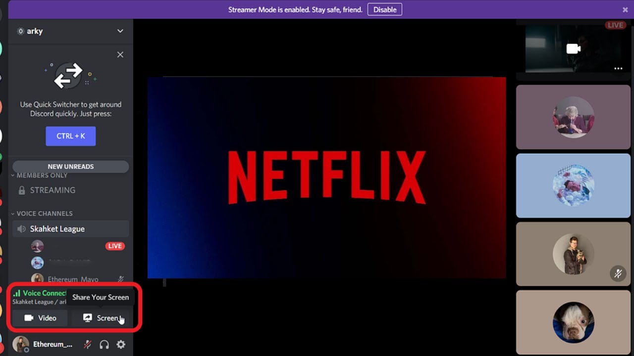 How To Stream NETFLIX and PRIME VIDEO thru Discord - Fixes Blackscreen & No Audio Issues.