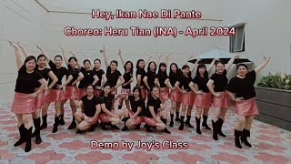 Hey, Ikan Nae Di Pante Line Dance|| Choreo: Heru Tian (INA)||Dance by Joy's