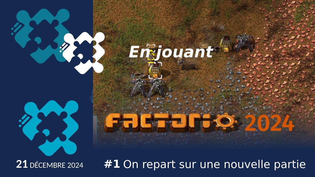 On repart sur une nouvelle partie - Let's play Factorio 2024 1 - YouTube