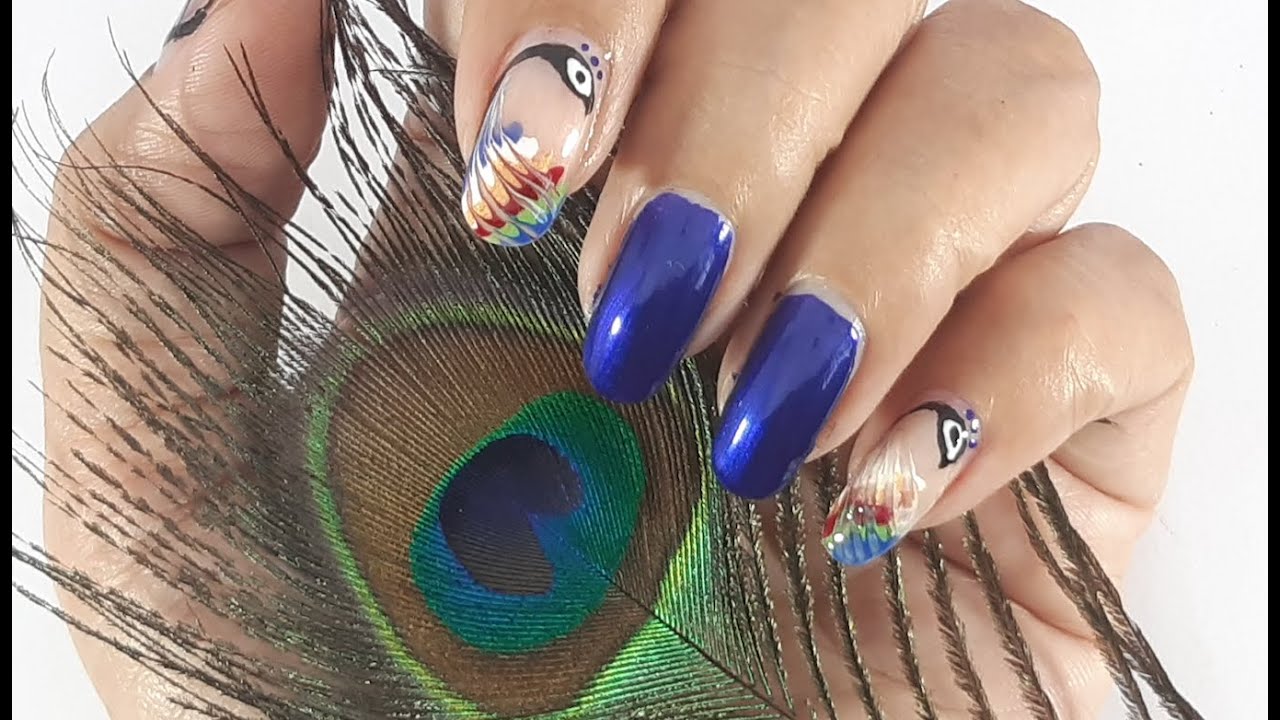 Peacock NailArt(2019) Malayalam YouTube