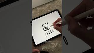 Master Name Logo Design in Procreate Tutorial Sevdo App Guide #namelogo #logodesign #letterlogo