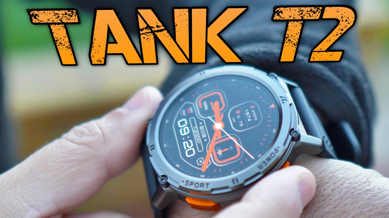 Kospet Tank T2 Bluetooth Calling 5atm Amoled Always On Rugged Military  Smartwatch Full Review 