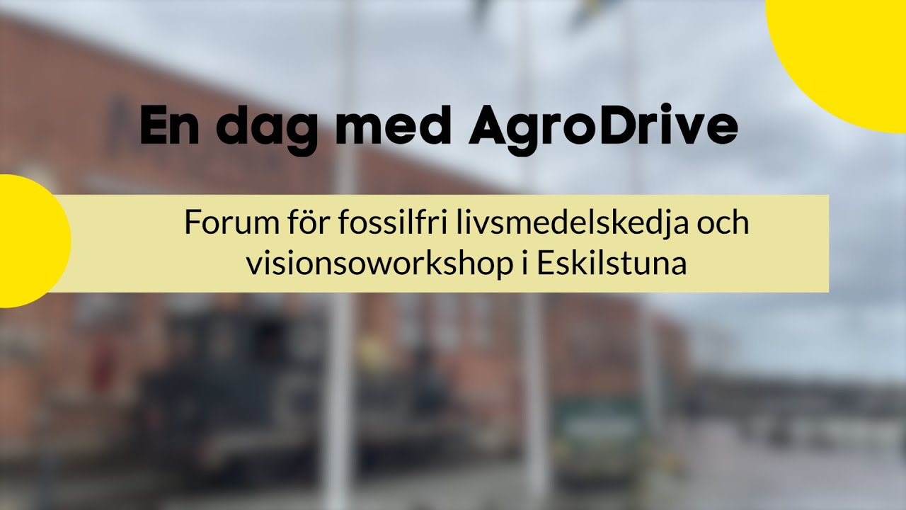 Forum fossilfri livsmedelskedja och visionsworkshop
