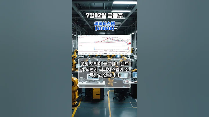 [ 07월 02일 급등주식 ] 씨피시스템(413630) #씨피시스템 #주가상승 #자동화공정 #케이블체인