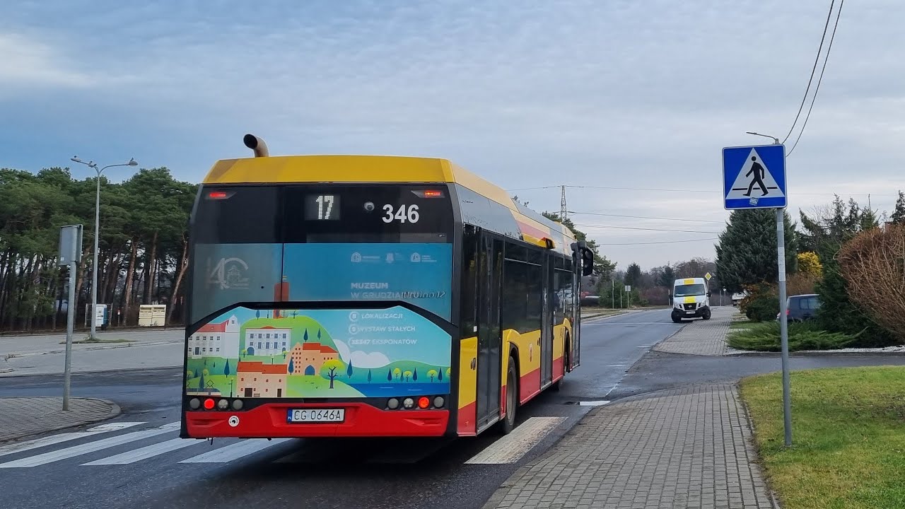 MZK Grudziądz - linia 17 | Solaris Urbino 12 IV #346