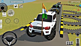 Drive Car And Ramp Challenge In Game 🎯#scorpio#thar#rangerover#bolero#indianvehiclesimulator3dgame 🎮