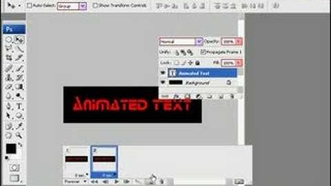Basic Photoshop Text Animation Tutorial