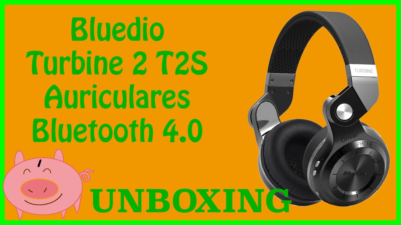 Unboxing auriculares bluetooth Bluedio Turbine TS-2 - YouTube