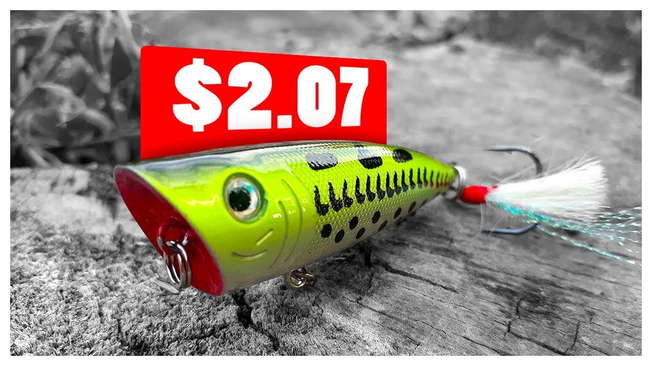 Bass Fishing with a $2.07 Ozark Trail Popper 