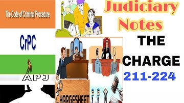 Best Law Tricks-. Judiciary Notes for CrPC: Ch-17:Section:211-224