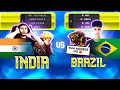 INDIA 🇮🇳 vs BRAZIL 🇧🇷 || They Challenged Us 😡 - Garena Free Fire