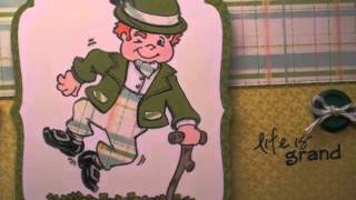 Doin' the Jig Action Wobble Card and Easter Card -Challenge