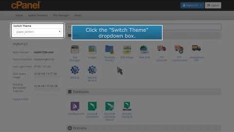 How to change your cPanel theme