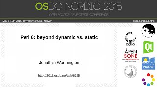 Jonathan Worthington - Perl 6: beyond dynamic vs. static