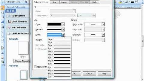 Publisher 2003 Tutorial Using Additional Line & Border Formatting Microsoft Training Lesson 6.4