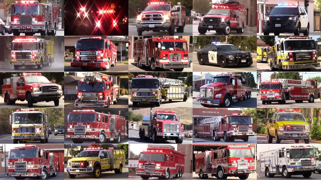 Airhorn Compilation 2021 - *Fire Truck Blasting Horns*