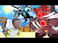 Monster School : Skibidi Toilet G-MAN vs UPGRADED SPEAKERMAN Titan All Episode - Minecraft Animation