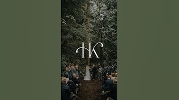 Monogram H+K | Elegant wedding logo #monogram #graphicdesign #logo #customlogo #logodesign