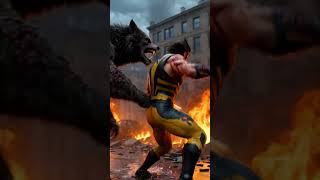 Werewolf Transformation to Brutal City Rampage &amp; Wolverine’s Savage Kill 🩸 |#vfx #ai #youtubeshorts