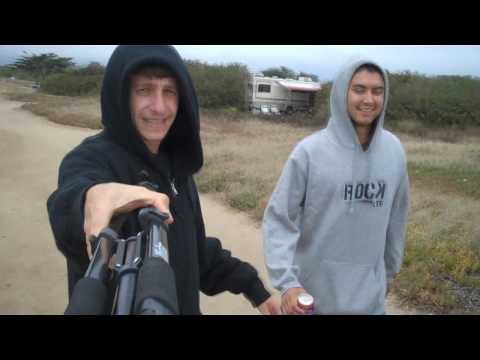 Vlog day 109 - 7/12/10 camping at mcgrath state beach