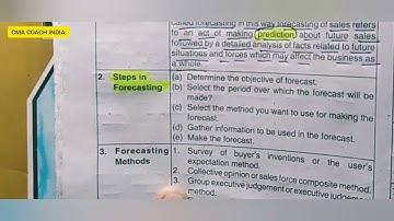 Steps In Forecasting || Explain The Steps Of Forecasting ||