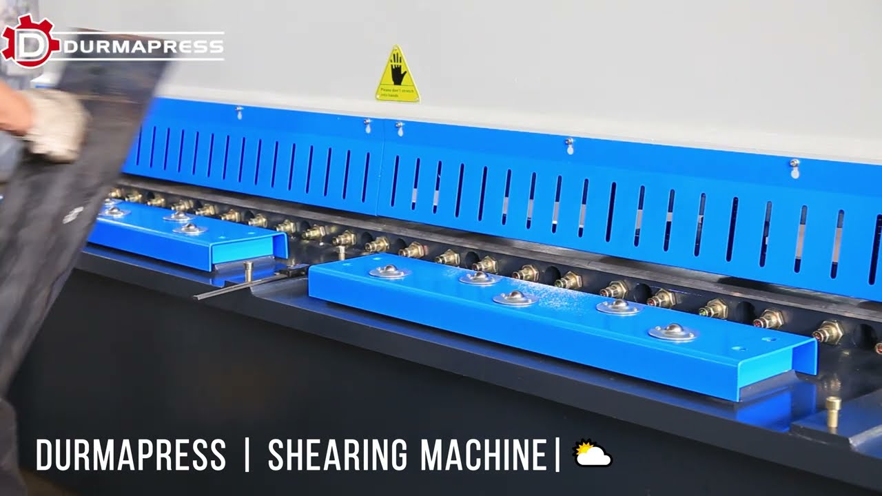 NC Sheet Metal Cutting Machine  I Hydraulic shear I  6mm Metal Shearing machine from Durmapress