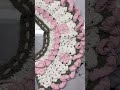 かぎ針で桜のつけ襟🌸 #crochet #crochetaddict #クロシェ　#かぎ針 #かぎ針編み#編み物 #ハンドメイド作業動画　#ハンドメイド#桜#sakura #さくら#お花見#つけ襟