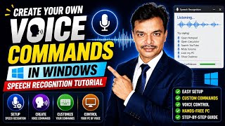Create Your Own Voice Commands in Windows | Speech Recognition Tutorial 🎤