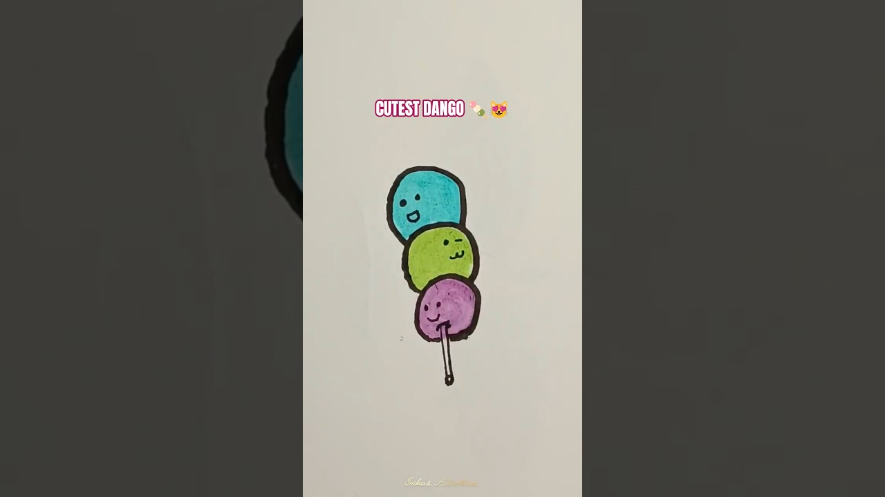 Cute 🍡 Dango Drawing in 20 Seconds!