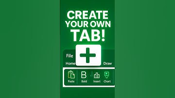 Add Your Own Tab in Excel Ribbon 🔥 | Quick Excel Trick!