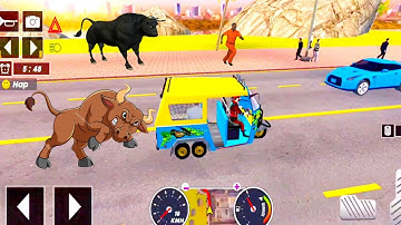 Tuk Tuk auto rickshaw driver game - 3D auto rickshaw driving game - Android iOS Gameplay #47