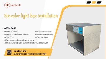 Six-color light box installation and operation demonstration