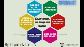 Klavitura mashqi darsi, qanday qilib tez yozish mumkin siri nimada? Bepul darslarim, Ko'proq o'qing Klavitura mashqi darsi, qanday qilib tez yozish mumkin siri nimada? Bepul darslarim, Ko'proq o'qing