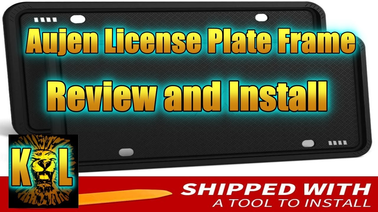 Review Aujen Soft License Plate Frame YouTube