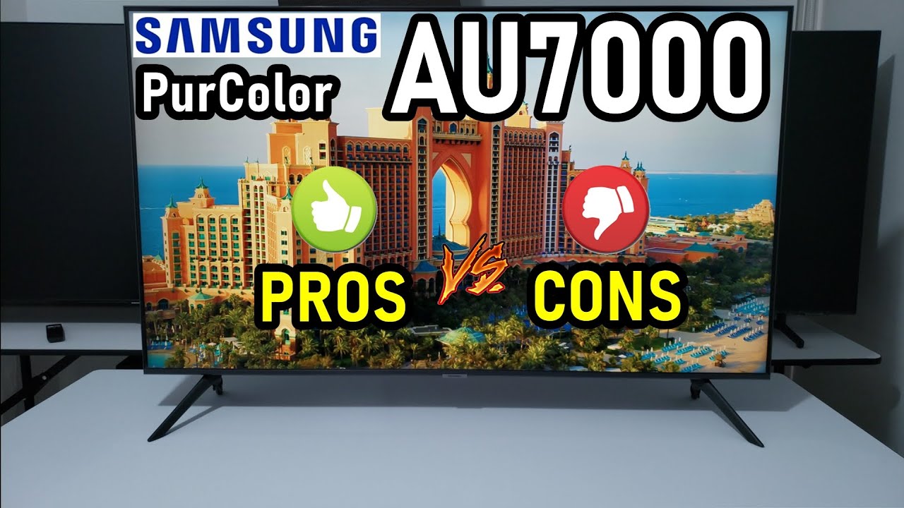 Samsung Smart TV de 50 pulgadas, 4K UHD, LED modelo UN50AU7000FXZX