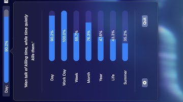 TimeFlies — Time Progress Tracker Mac Menu Bar App Preview