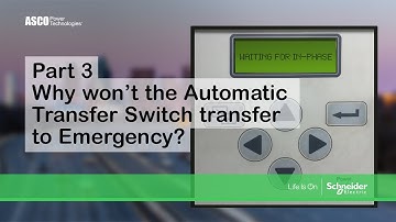 Technical FAQs - Why won’t the Automatic Transfer Switch transfer to Emergency?