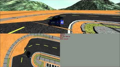 Fuzzy Logic Racing AI Project Video