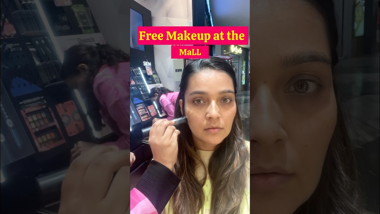 How to get Free Makeup up done at the mall 😎😸😸😂