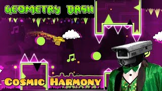Awesome Geometry Dash Cosmic Harmony Level Gameplay!!